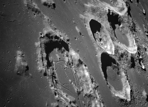 View of Lunar surface from Apollo 8 Spacecraft