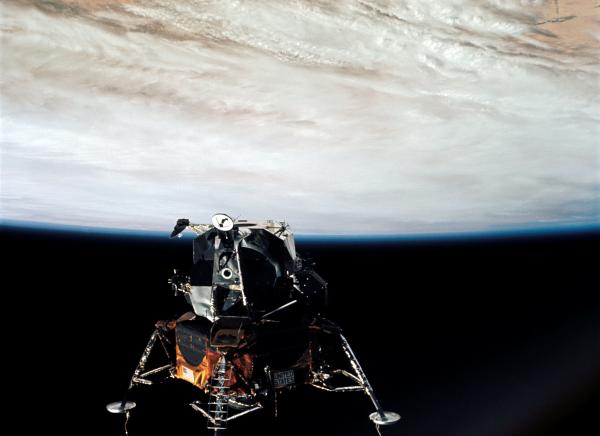 Apollo 9 Lunar Module in Earth Orbit