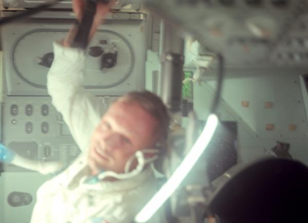 Apollo 11 Astronaut Armstrong in Command Module