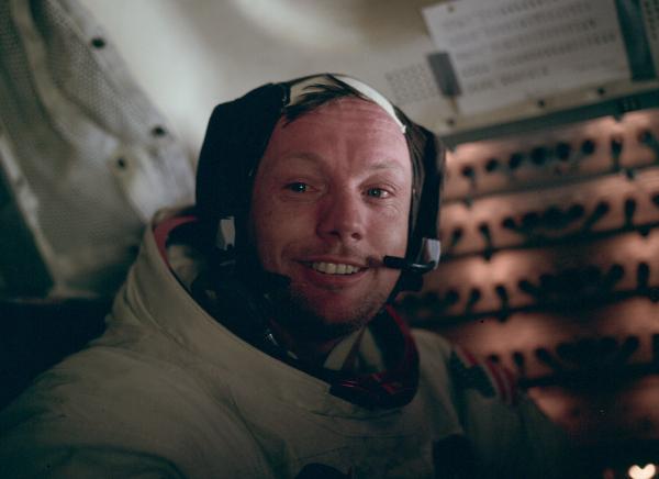 Apollo 11 Astronaut Neil Armstrong in Lunar Module