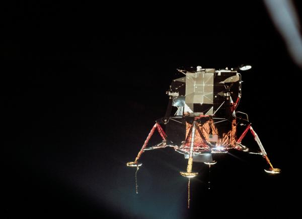 Apollo 11 Lunar Module in Lunar Orbit