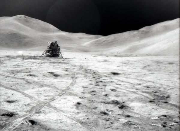 Apollo 15 Lunar Module On The Surface Of The Moon