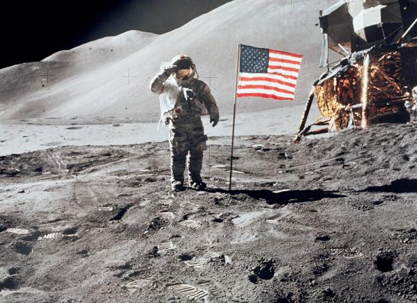 Astronaut David Scott on Lunar Surface