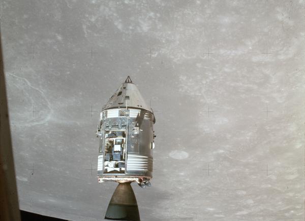 Apollo 15 Command and Service Module in Lunar Orbit