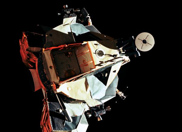 Lunar Module Challenger in Lunar Orbit