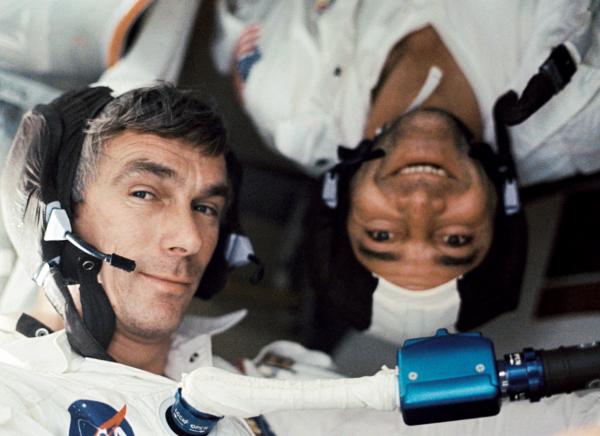 Astronauts Eugene A. Cernan and Ronald E. Evans