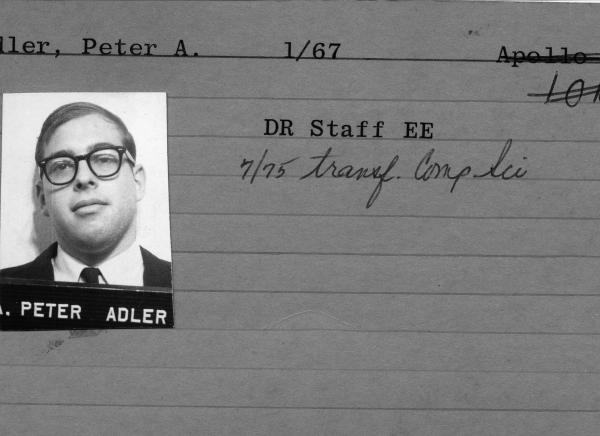 Peter Adler Employee Card