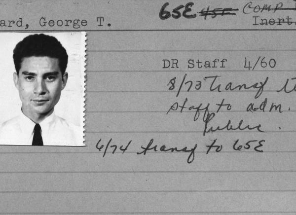 George Bernard Employee Card