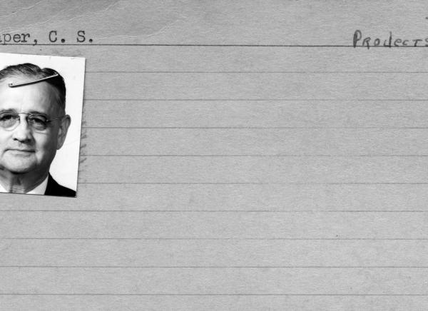 Charles Draper Employee Card