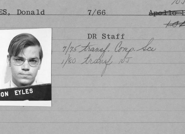 Donald Eyles Employee Card