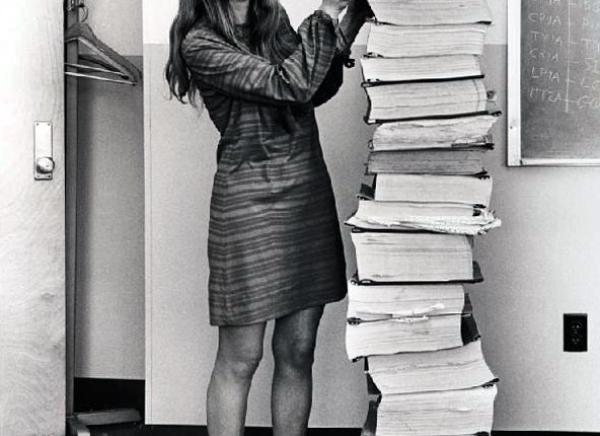Margaret Hamilton with Code