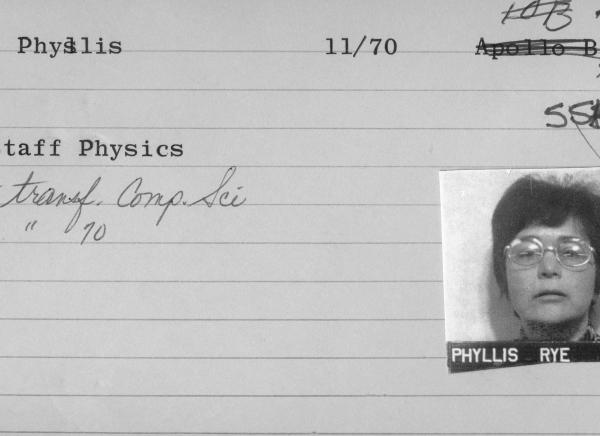 Phyllis Rye Employee Card