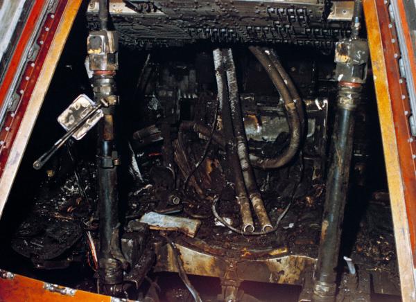 Fire Damage Apollo 1 Spacecraft