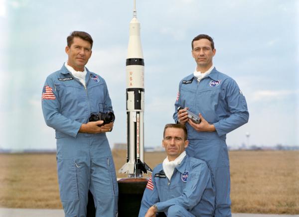 Apollo 7 Crew Schirra, Cunningham, and Eisele