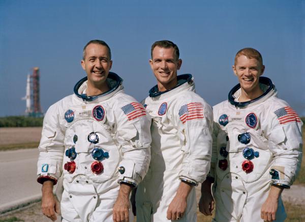 Apollo 9 Crew McDivitt, Scott, and Schweickart