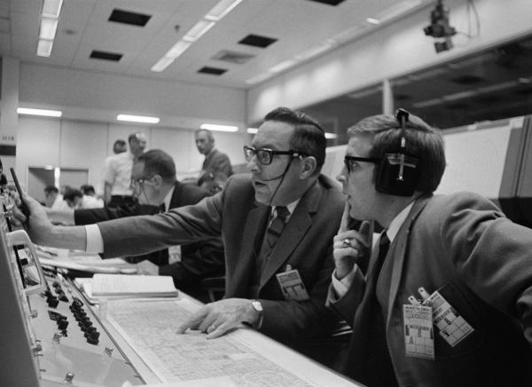 Mission Control During the Apollo 8 Moon Mission