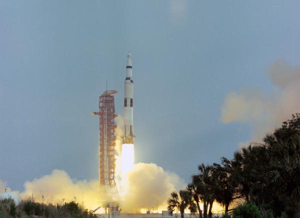 Apollo 13 Launch of Saturn V Rocket