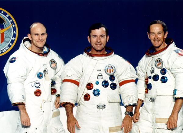 Apollo 16 Crew: Mattingly, Young, and Duke