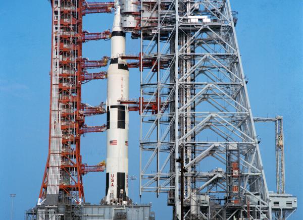 Saturn V on Launch Pad Apollo 16