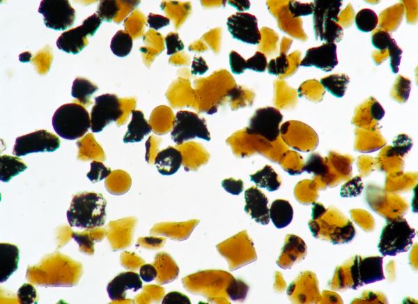 Apollo 17 Magnified Orange Soil Samples