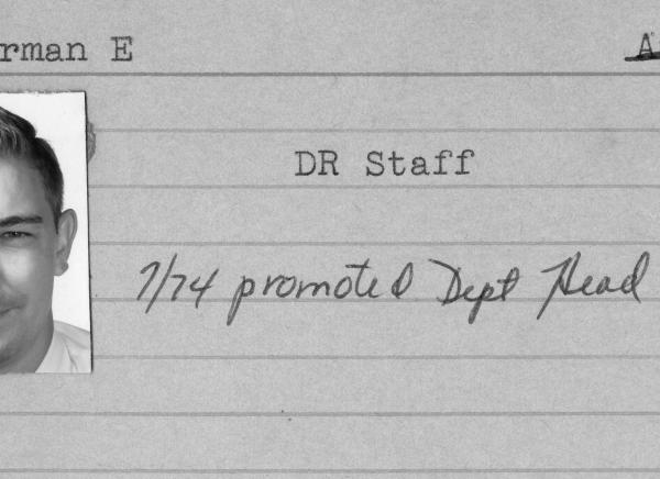 Norman Sears Employee Card