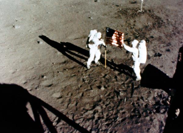 Apollo 11 Astronauts on Lunar Surface