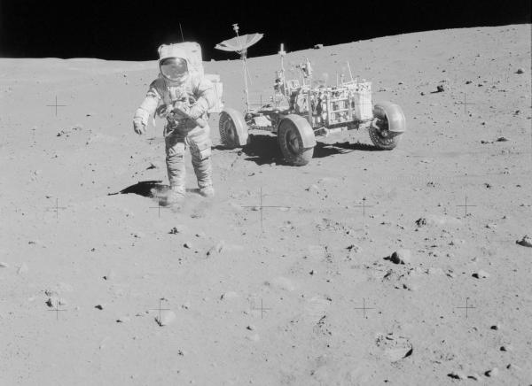 Astronaut David Scott on Lunar Surface Apollo 15