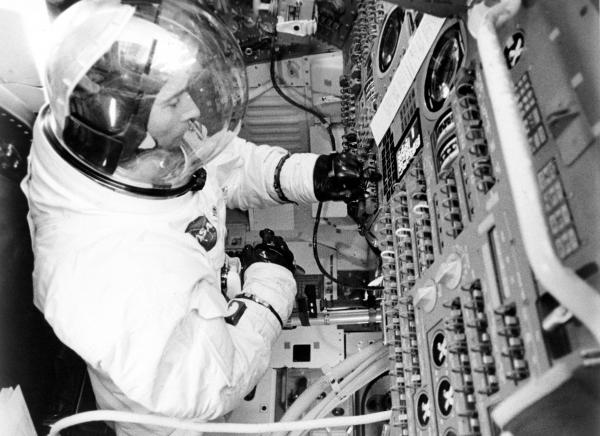 Apollo 10 Astronaut John Young Simulation Training
