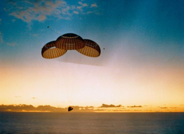 Apollo 10 Command Module Parachute Return