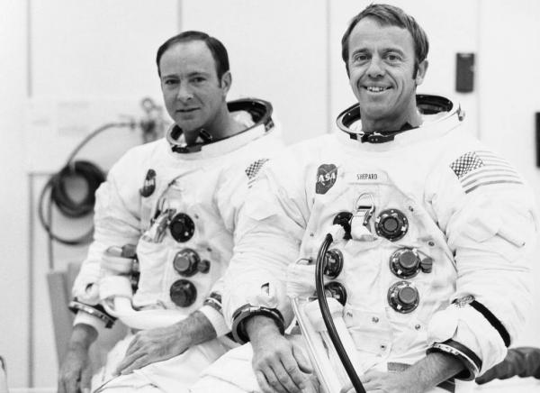Apollo 14 Astronauts Shepard and Mitchell