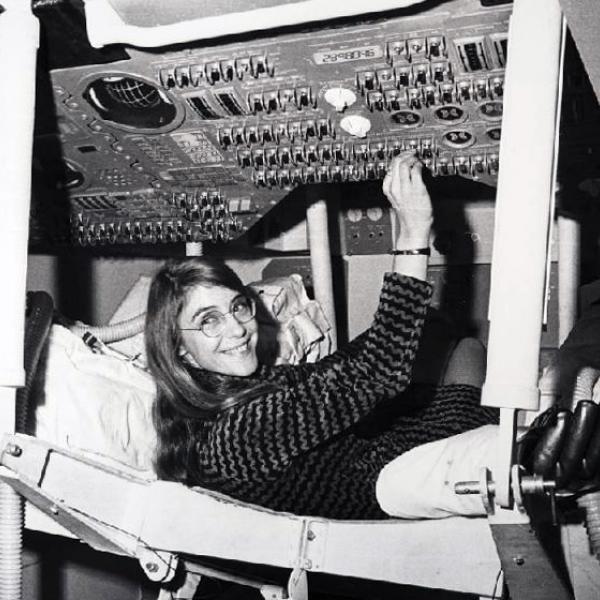 Margaret Hamilton Inside Command Module