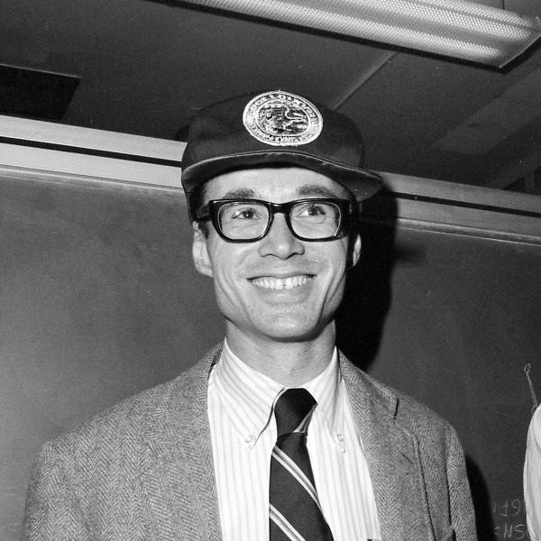 Sheldon Buck at Apollo Splashdown Party, December 1972