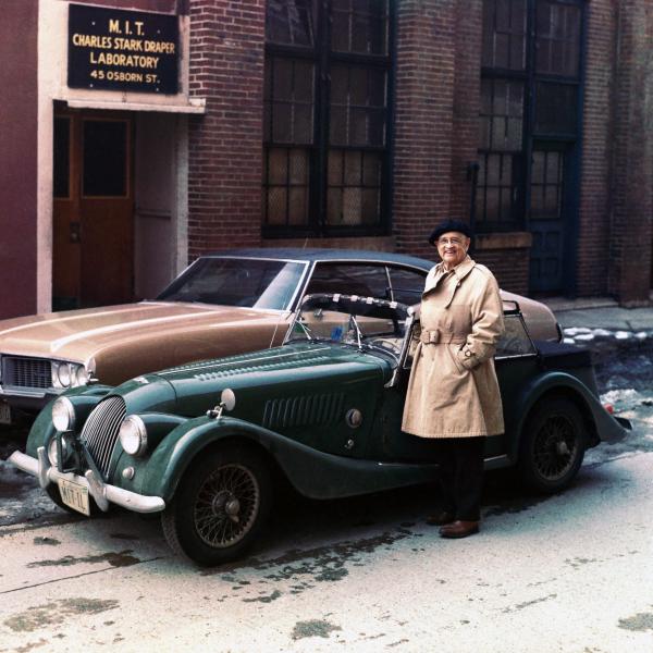 Doc Draper In Front Of the MIT Instrumentation Lab