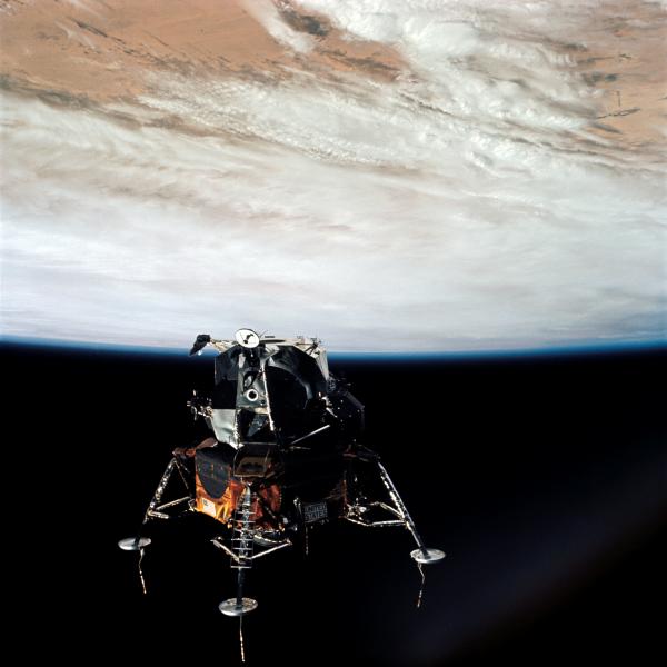 Apollo 9 Lunar Module in Earth Orbit