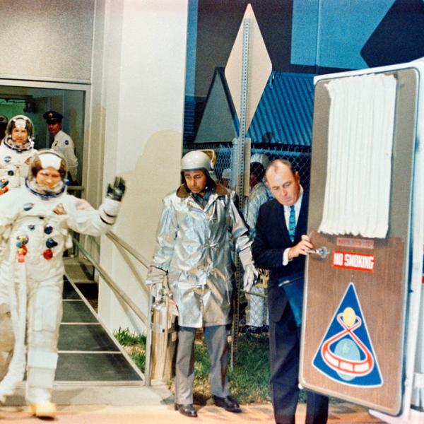 Apollo 8 Crew Departs to Launchpad